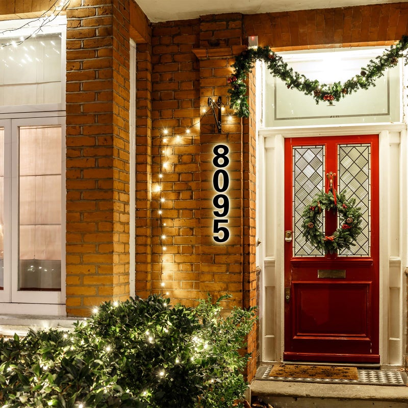LLtronation 6 Inch Backlit House Numbers for Outside  Stainless Steel  LED Illuminated Home Address Number  Modern Lighted Address Signs for Houses  Restaurant  Waterproof - Image 4